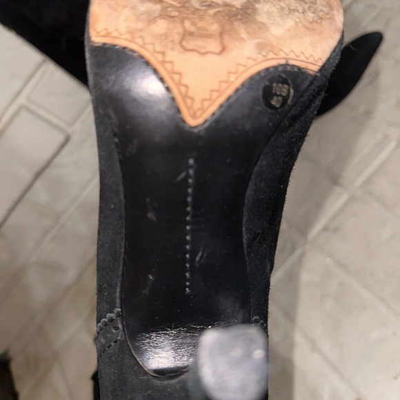 Imagine Vince Camuto Boots Fringe Black Suede Leather Women’s Size 10 - Picture 15 of 16